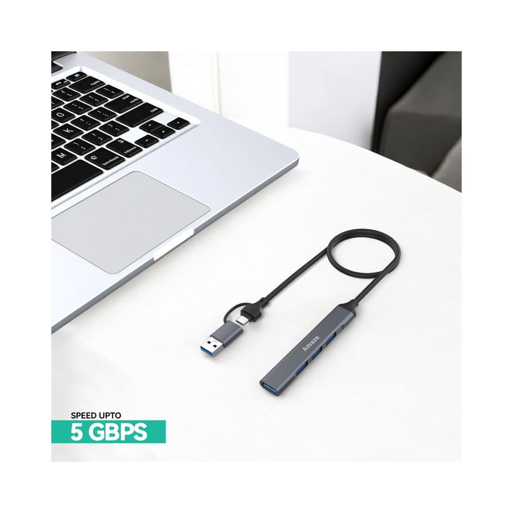 Amaze USB3.0 + Type-C TO 4 IN 1 USB 3.0 Hub | A304